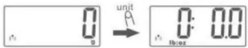 Perel VTBAL105 - SeLECTIONAR la unidad de medida - 1