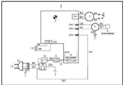 STANLEY ST70TKFAE - SCHALTPLAN - 1