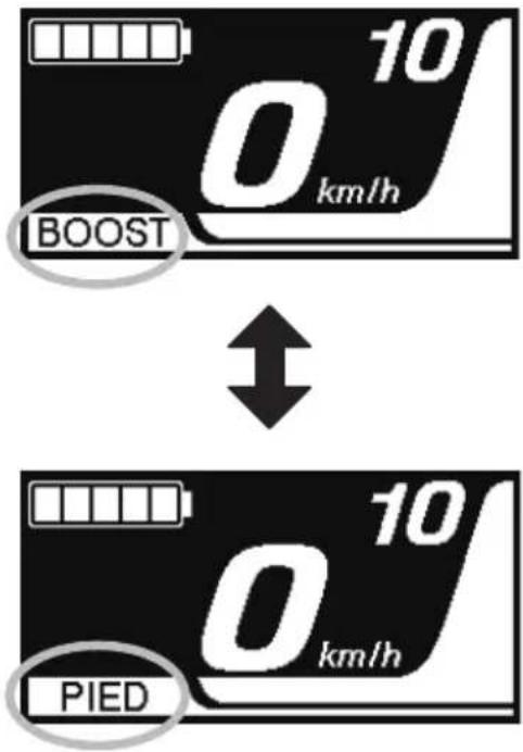 SHIMANO SCE8000 - ■ssage au mode [PIED] (mode d'assistance à la marche) - 2