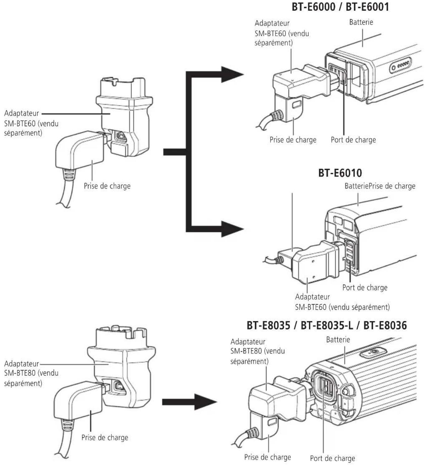 SHIMANO BTE8016 - ■ise en charge de la batterie lorsque celle-ci est retiree du velo - 1