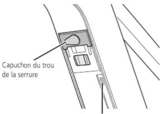 SHIMANO BTE8016 - Ouvrez le capuchon du trou de la serrure. - 1