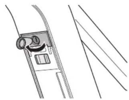 SHIMANO BTE8016 - Ouvrez le capuchon du trou de la serrure. - 2