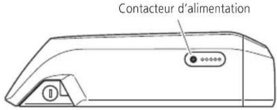 SHIMANO BTE8016 - Appuyez sur le contacteur d'alimentation de la batterie. - 2