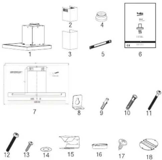 BEKO BHCB93640B - Inštalačné príslušenstvo - 1