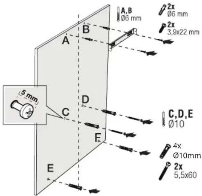 BEKO BHCB93640B - Aksesorët e montimit - 2