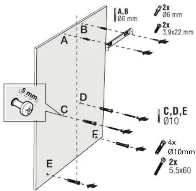 BEKO BHCB93640B - Настенное крепление - 1