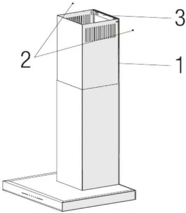 BEKO BHCB93640B - Монтаж на Аспиратора към Димоотвода - 1