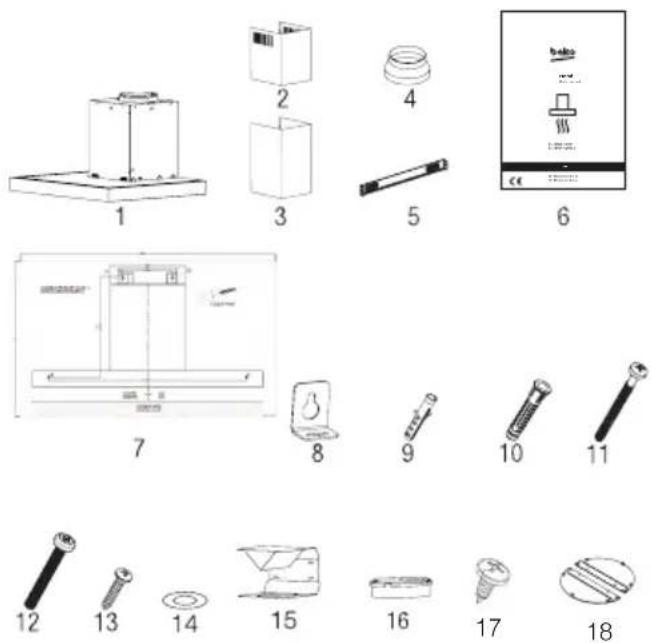 BEKO BHCB93640B - Instalace příslušenství - 1