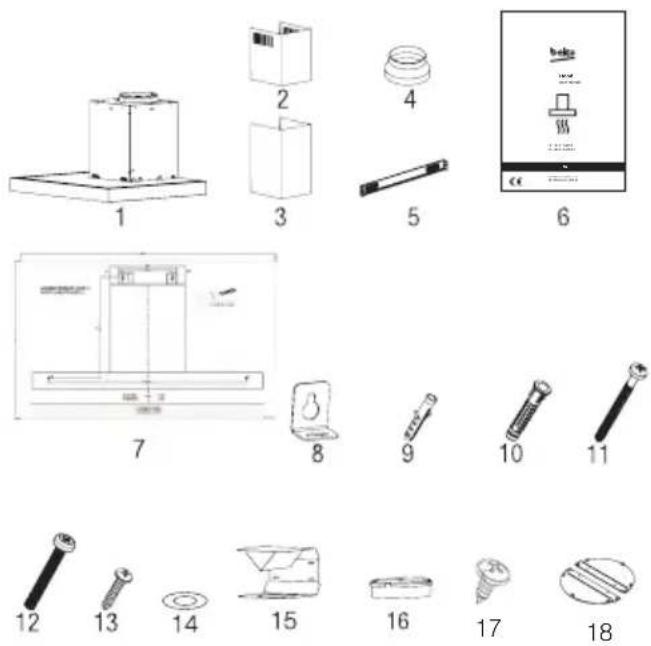 BEKO BHCB93640B - Installation Accessories - 1
