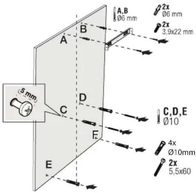 BEKO BHCB93640B - Instalace na stěnu - 1