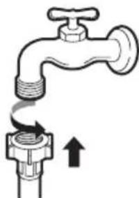LG T9585NDHVH - Connecting Screw-Type Hose to Tap with Thread - 1