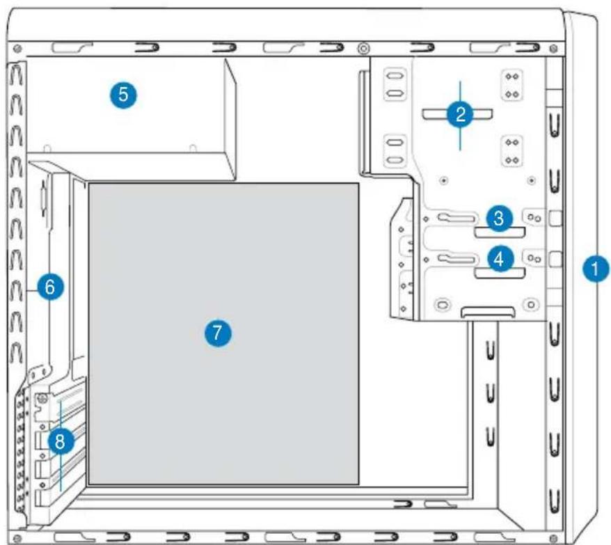 ASUS V3P5G31 - Composants internes - 1