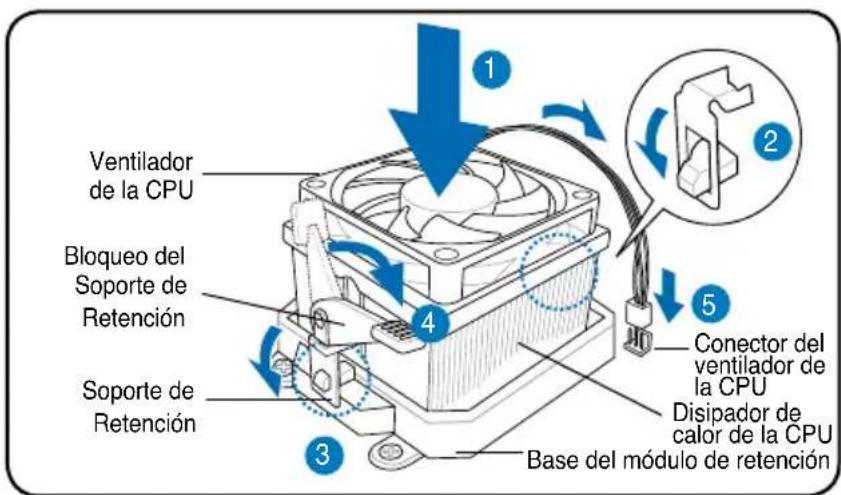 ASUS V3P5G31 - Instalación de ventilador y disipador de calor para CPUs AMD - 1