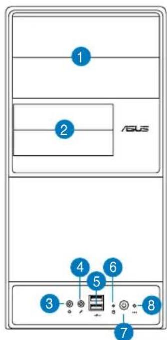 ASUS V3P5G31 - Front panel features - 1