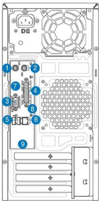ASUS V3P5G31 - A hatsó panel element - 6