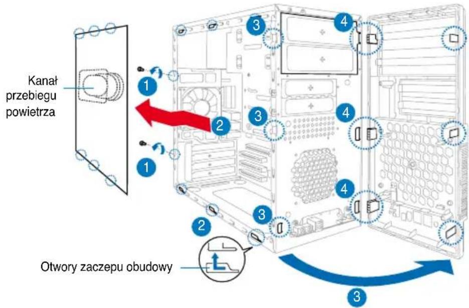 ASUS V2P5G43 - Zdejmownikie pokrzywy bocznej i zespołu panela przyzniego - 1