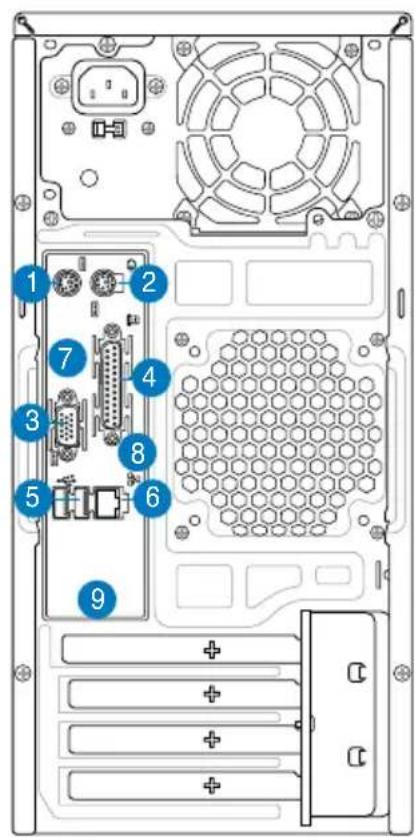 ASUS V2P5G43 - A hatsó panel element - 6