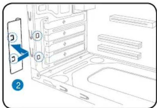 ASUS V2P5G43 - Instalação da placá de expansão - 2