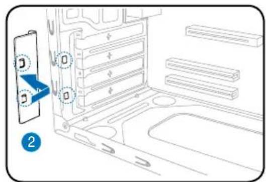 ASUS V2P5G43 - Installazione della schedadi espansione - 2