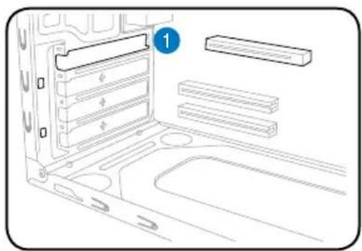 ASUS V2P5G43 - Installazione della schedadi espansione - 1