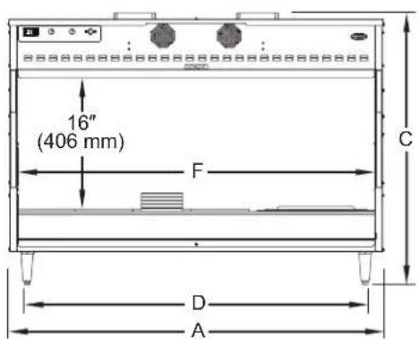 Hatco MPWS45 - Dimensions - 1