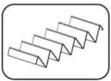 Hatco MPWS45 - Five Pleat Fry Bag Ribbon (FHS5BAG) - 1