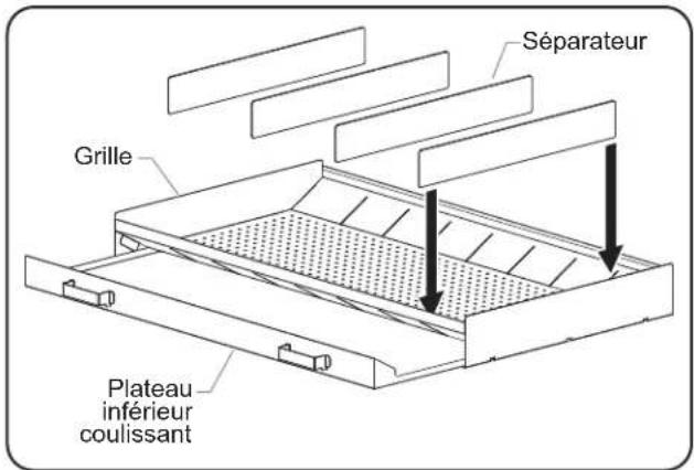 Hatco MPWS45 - Récipient encaschrable pour frites coulissant - 1