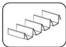 Hatco MPWS45 - Présentoir/separateur pour boîtes de frites à 4 pris (FHS4BOX) - 1