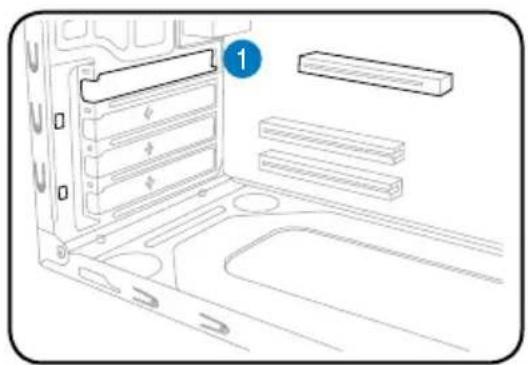 ASUS V3P5G45 - Installazione della schedadi espansione - 1