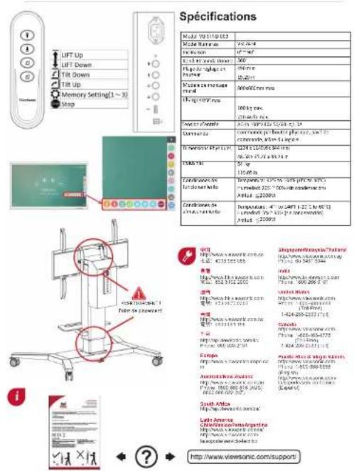 VIEWSONIC VBSTND003 - Éléments inclus - 14