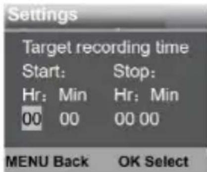 Perel WLC003 - Target Recording Time - 1
