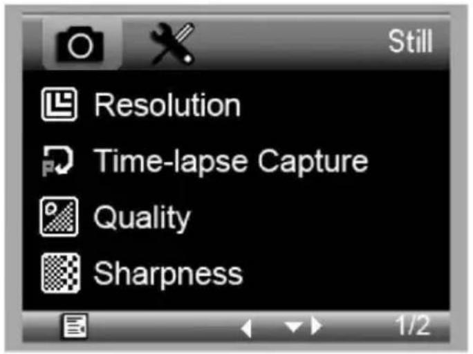 VELLEMAN CAMCOLMS2 - Menu - 1
