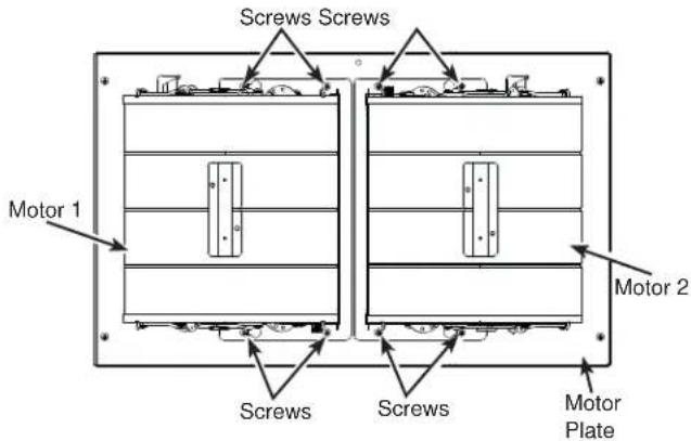 Screws Screws Motor 1 Screws Screws Motor Plate Motor 2
