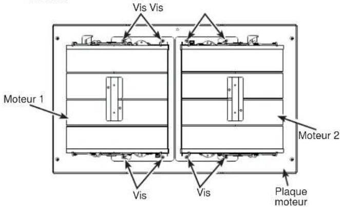 Vis Vis Moteur 1 Vis Vis Plaque moteur Moteur 2