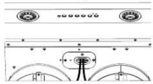 Technical diagram showing mechanical components with labeled parts and dimension lines