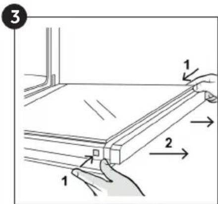 ROSIERES RFC5M0479PN WIFI - REMOVAL AND CLEANING OF THE GLASS DOOR - 3