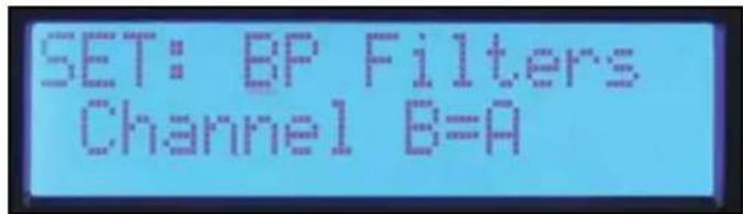 PEAVEY ProLITE 7.5 DSP - Einstellung: BP-Filter Unabhängiger Bildschirm - 1