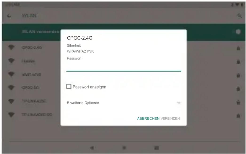 Dragon Touch Y88X 10 - Wählen Sie ein verfügbares Wifi Netzwerk aus, um zu verbinden: - 1