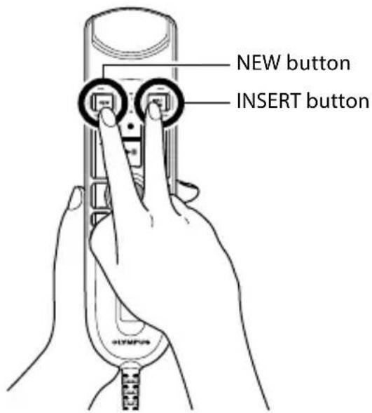 OLYMPUS RecMic II RM4010P - How to change the modes - 1