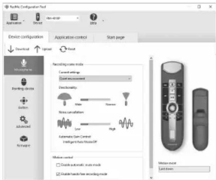 OLYMPUS RecMic II RM4010P - RecMic Configuration Tool - 1