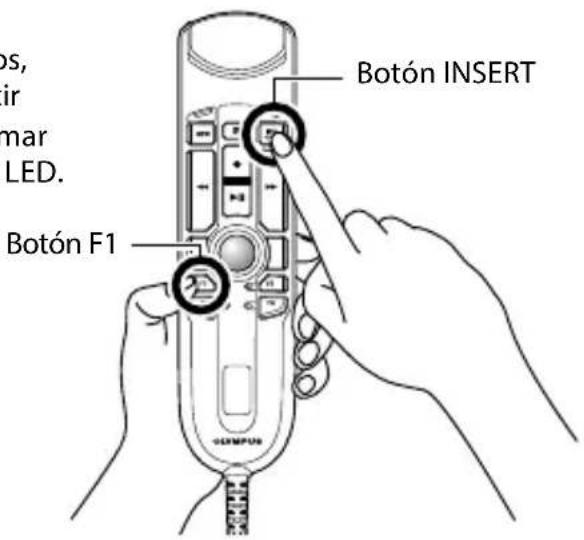 OLYMPUS RecMic II RM4010P - Cómo cambiar los modos - 1