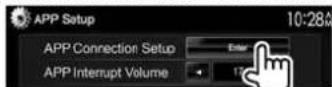 KENWOOD DDX8901HD - Réglages pour utiliser les applications de l'iPod/iPhone/Android - 2