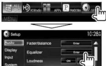 KENWOOD DDX8901HD - Selection d'un mode sonore prerégle - 1