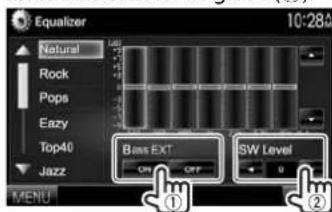 KENWOOD DDX8901HD - Mémorisation de votre propre ajustement—Ajustement précis du son - 2