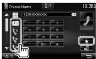 KENWOOD DDX8901HD - Pour faire un appel - 4