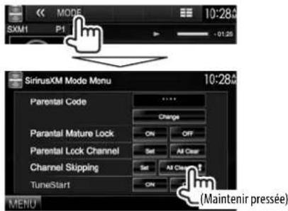 KENWOOD DDX8901HD - Activation du saut de canal - 3