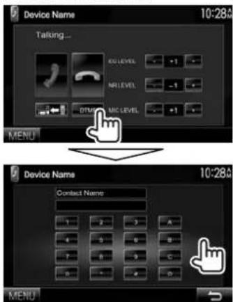 KENWOOD DDX8901HD - Envoi d'un texte pendant un appel - 1