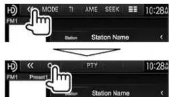 KENWOOD DDX8901HD - Selection d'une station preréglée sur la liste - 1