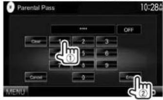 KENWOOD DDX8901HD - Réglage du verrou parental - 2