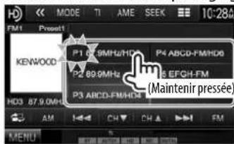 KENWOOD DDX8901HD - Prérglage manuel - 1